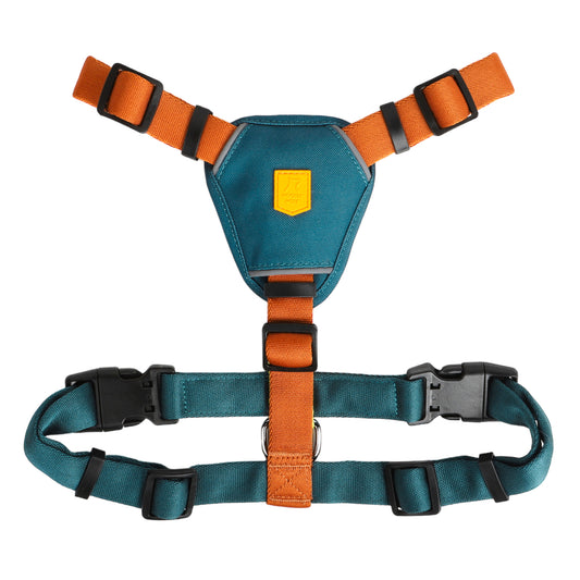 Woolly Wolf Color Block Harness - Lime Mix