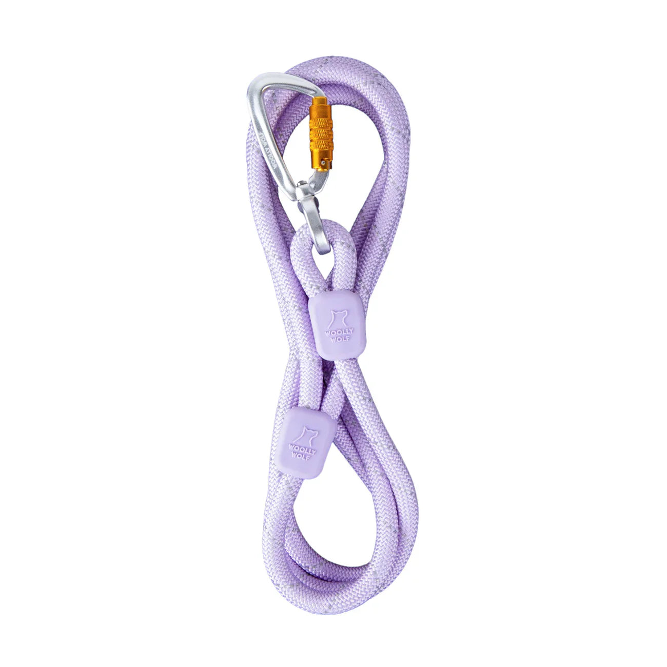 Woolly Wolf Rope Elastic Leash - Lavender