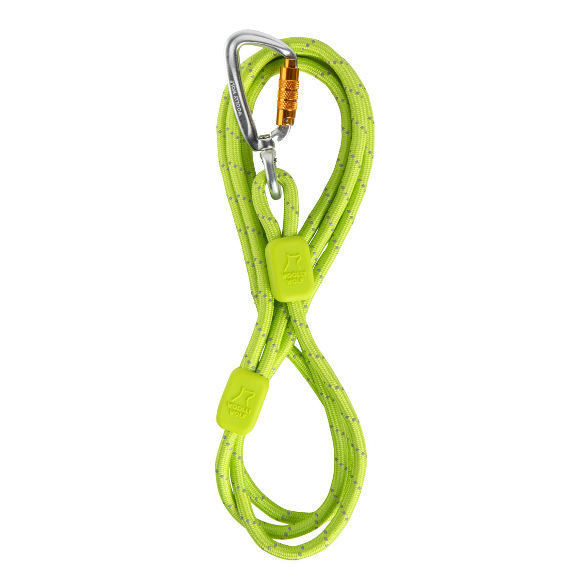 Woolly Wolf Rope Thin Elastic Leash - Lime