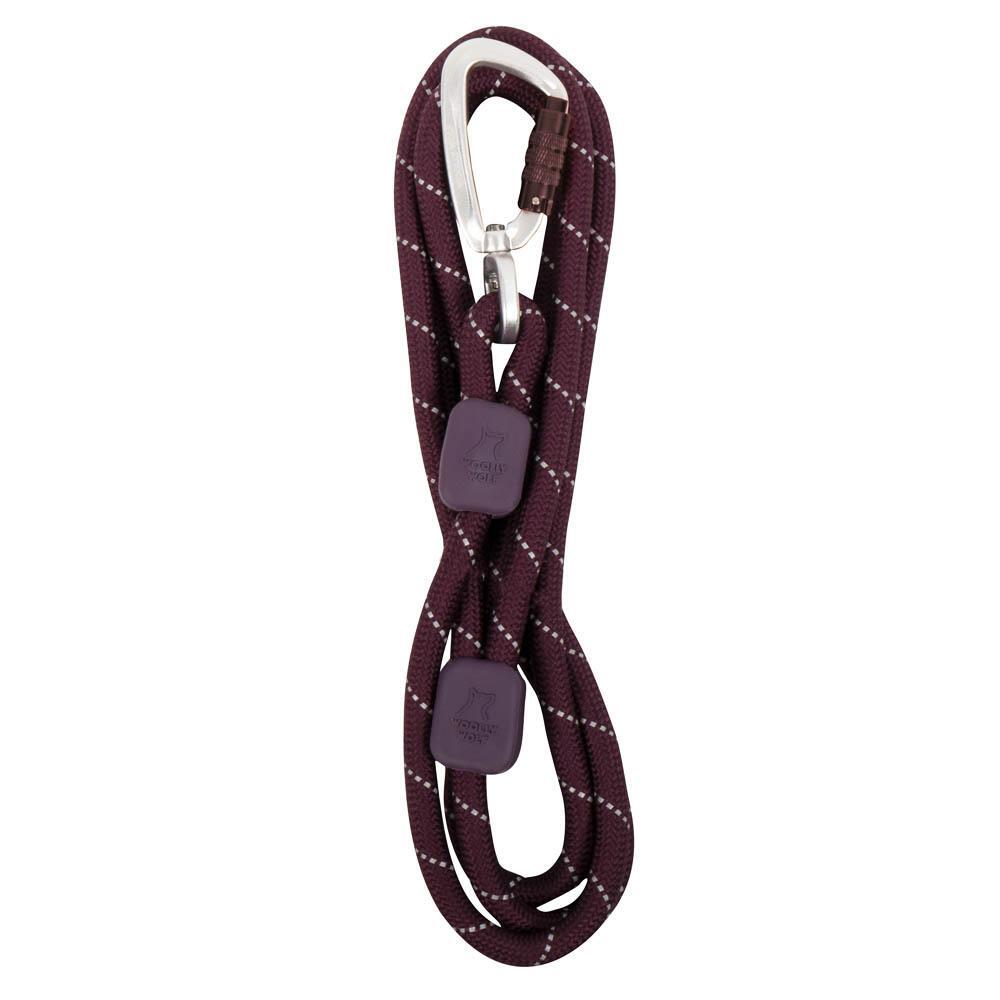 Woolly Wolf Rope Elastic Leash - Juicy Plum